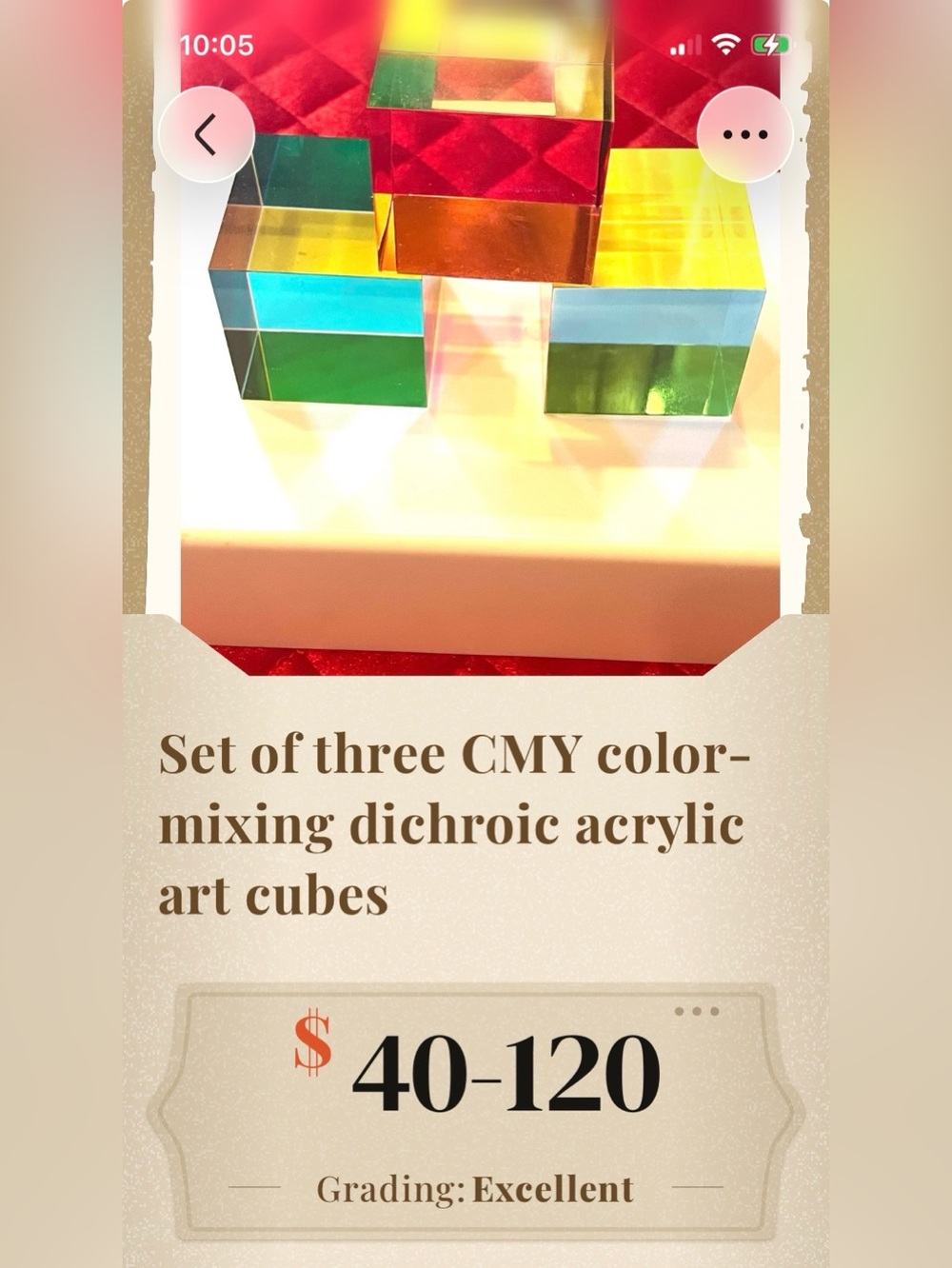 3 Dichroic Acrylic Cubes - Picture 6 of 6